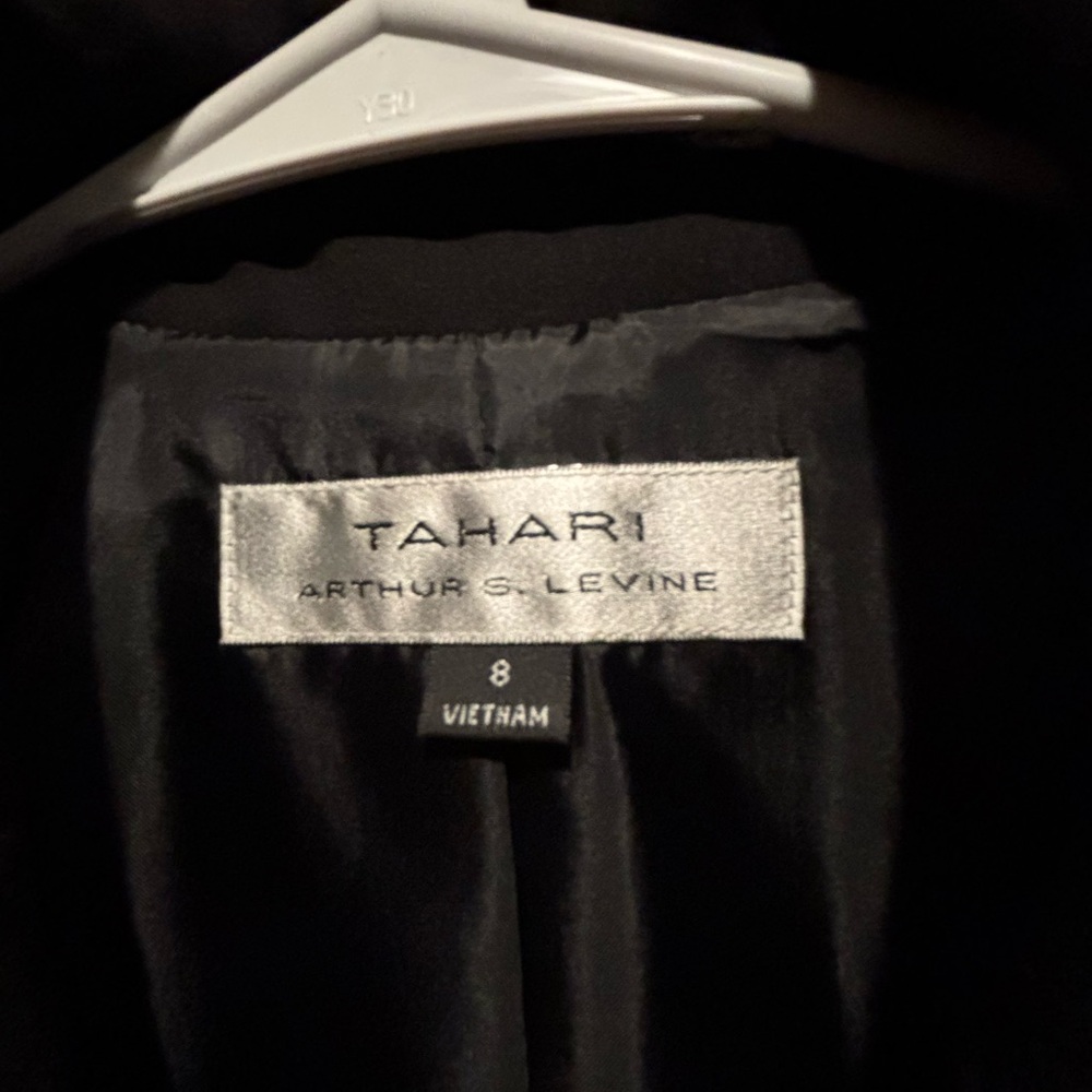 Tahari Arthur S Levine blazer Career Jacket Black - Picture 3 of 3